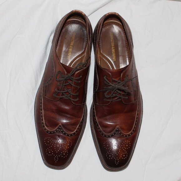 Johnston & Murphy Brogue/Wing Tip Style Mahogany Lace Oxford Dress Shoe Men 11.5 main image 7